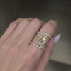 14K Triple Layer Diamond Ring (Sample Sale) Rings IceLink-CAL