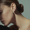 ‘Sela’ Baguette Mini Huggies (Sample Sale) Earrings IceLink-CINDY