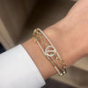 14K Infinity Link Diamond Bangle (sample sale) Bracelets IceLink-CAL