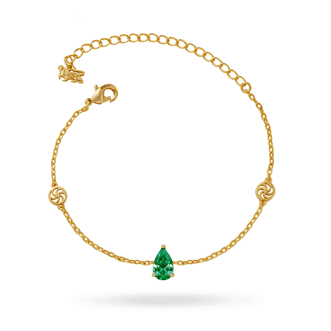 Emerald Pear Bracelet Necklaces IceLink-ATL   