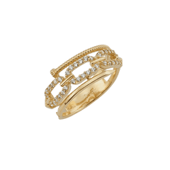 14K Screw Link Ring - IceLink