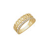 14K Double Layer Ring Rings IceLink-CAL 5  