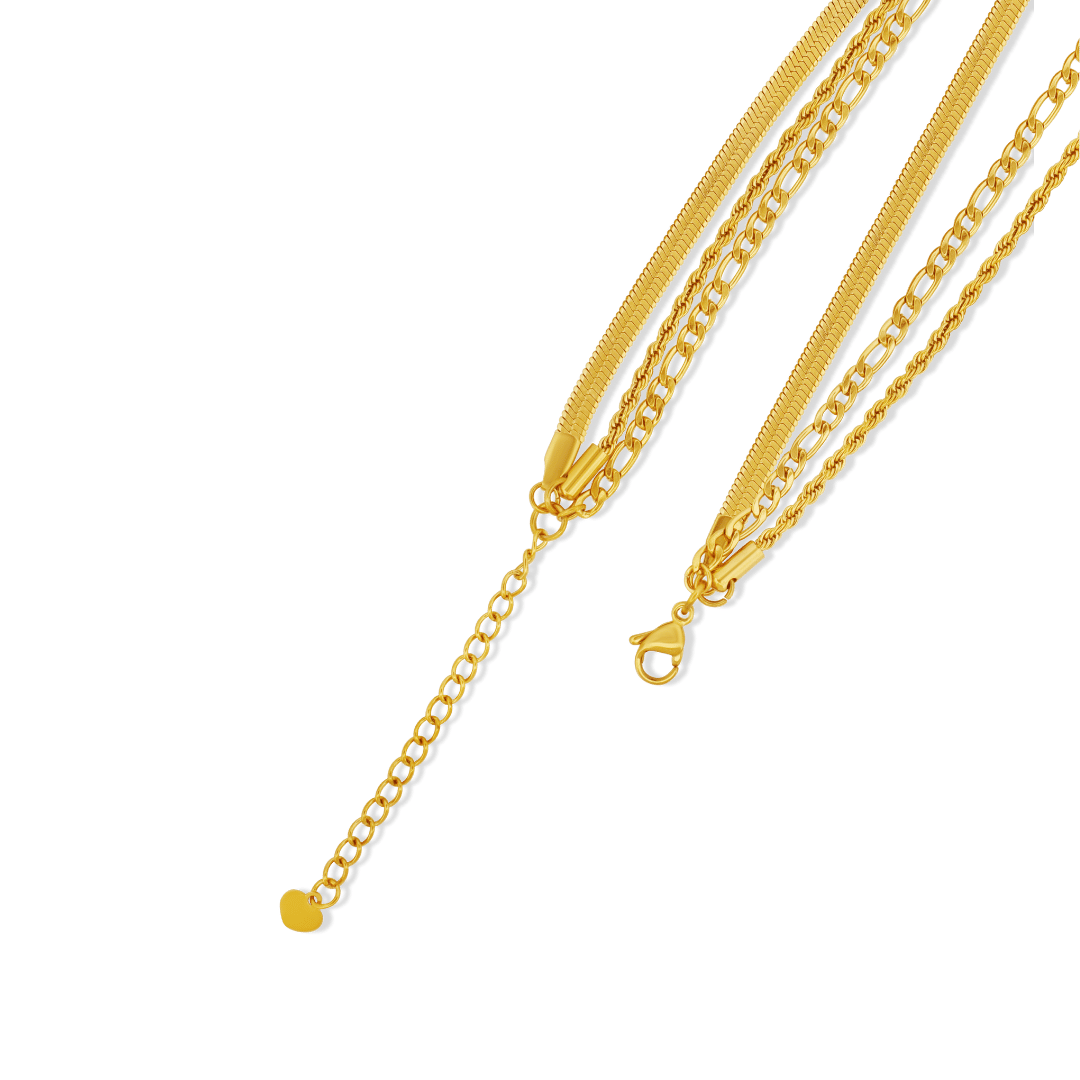 Triple Layer Necklace Set (Sample Sale) Necklaces IceLink-BL   
