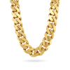 10K 24mm Hollow Monaco Cuban Link Necklace Necklaces IceLink-CAL   