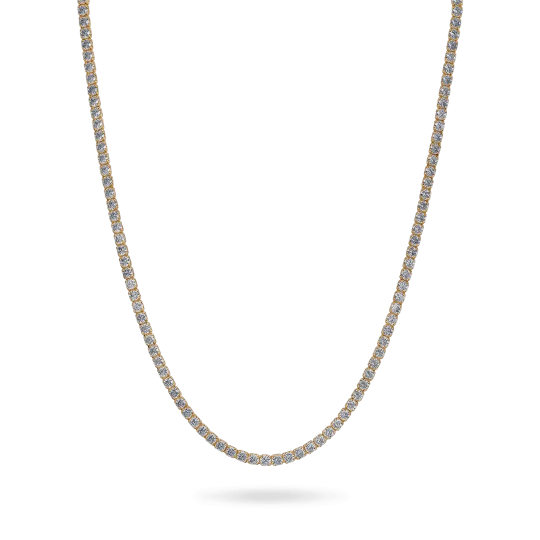 14K Gold Colorful Tennis Necklace 2.75mm Necklaces IceLink-CAL