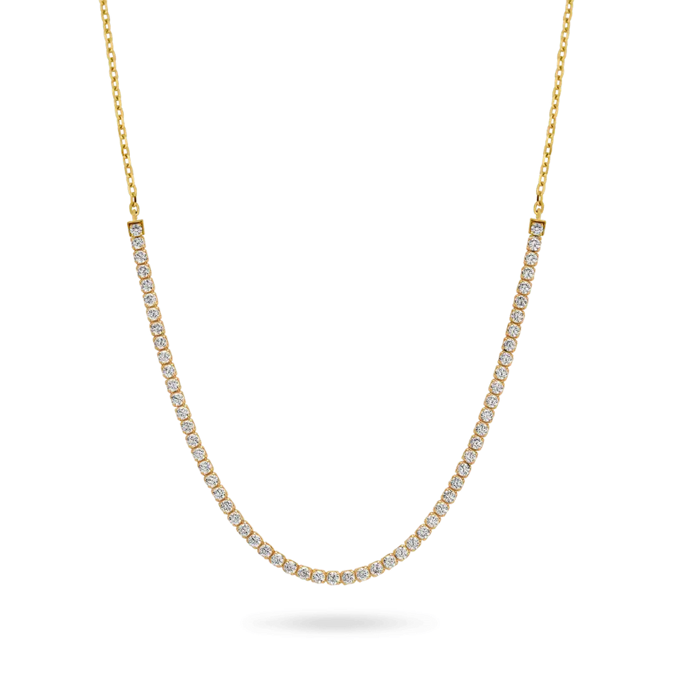 14K Gold Adjustable Tennis Necklace 2.75mm Necklaces IceLink-CAL