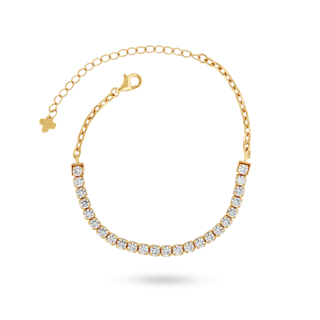 14K Gold Adjustable Tennis Bracelet 2.75mm Bracelets IceLink-CAL