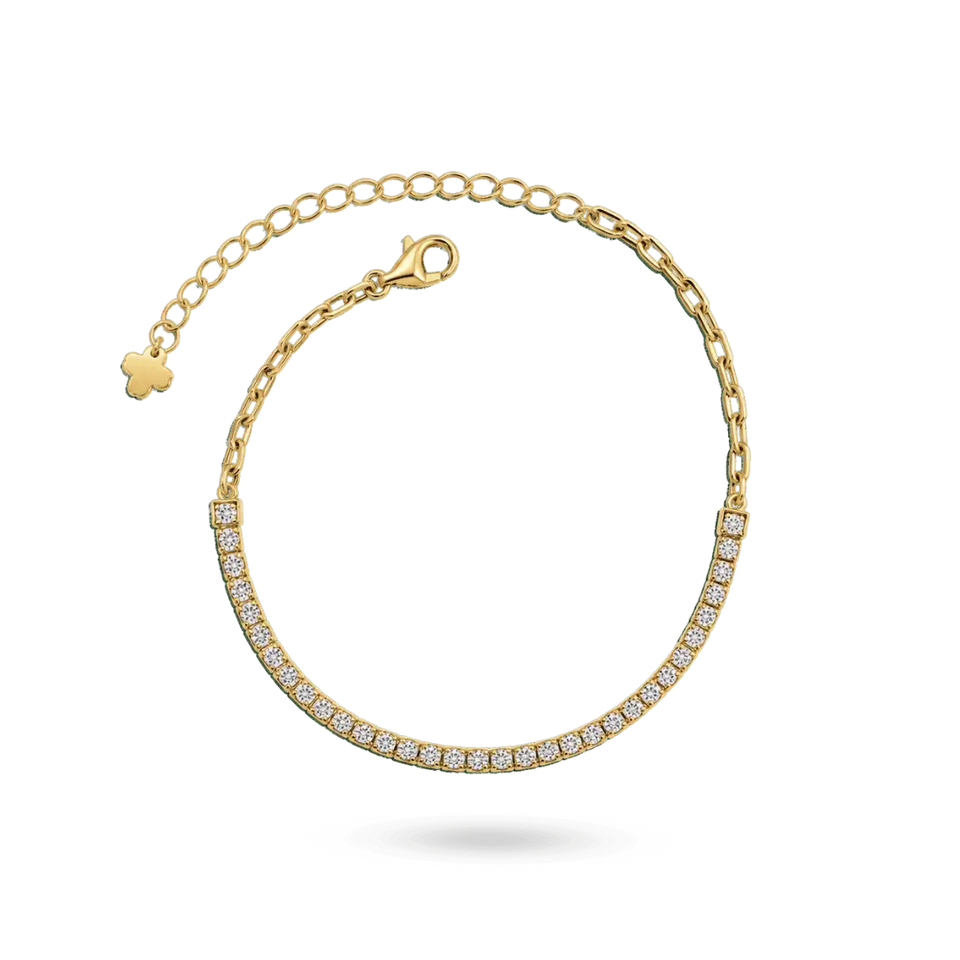 14K Gold Adjustable Tennis Bracelet 2.10mm Bracelets IceLink-CAL