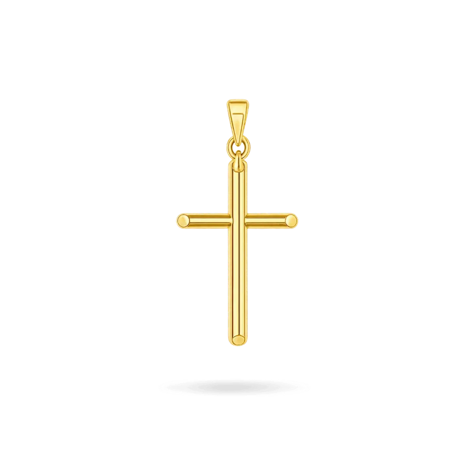 14K Cruz Cross Pendant (Large) Necklaces IceLink-CAL