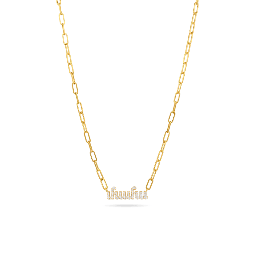 'Mama' Armenian Paperclip Necklace