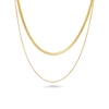 Herringbone Snake Necklace Set (Sample Sale) Necklaces IceLink-BL   