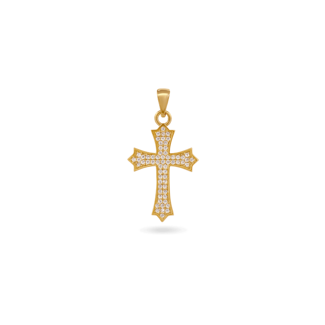 Mini cross pendant 14k buy Gold 1.8 Grams Weight