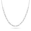 Angie Paperclip Necklace Necklaces IceLink-ATL 14K White Gold Plated  