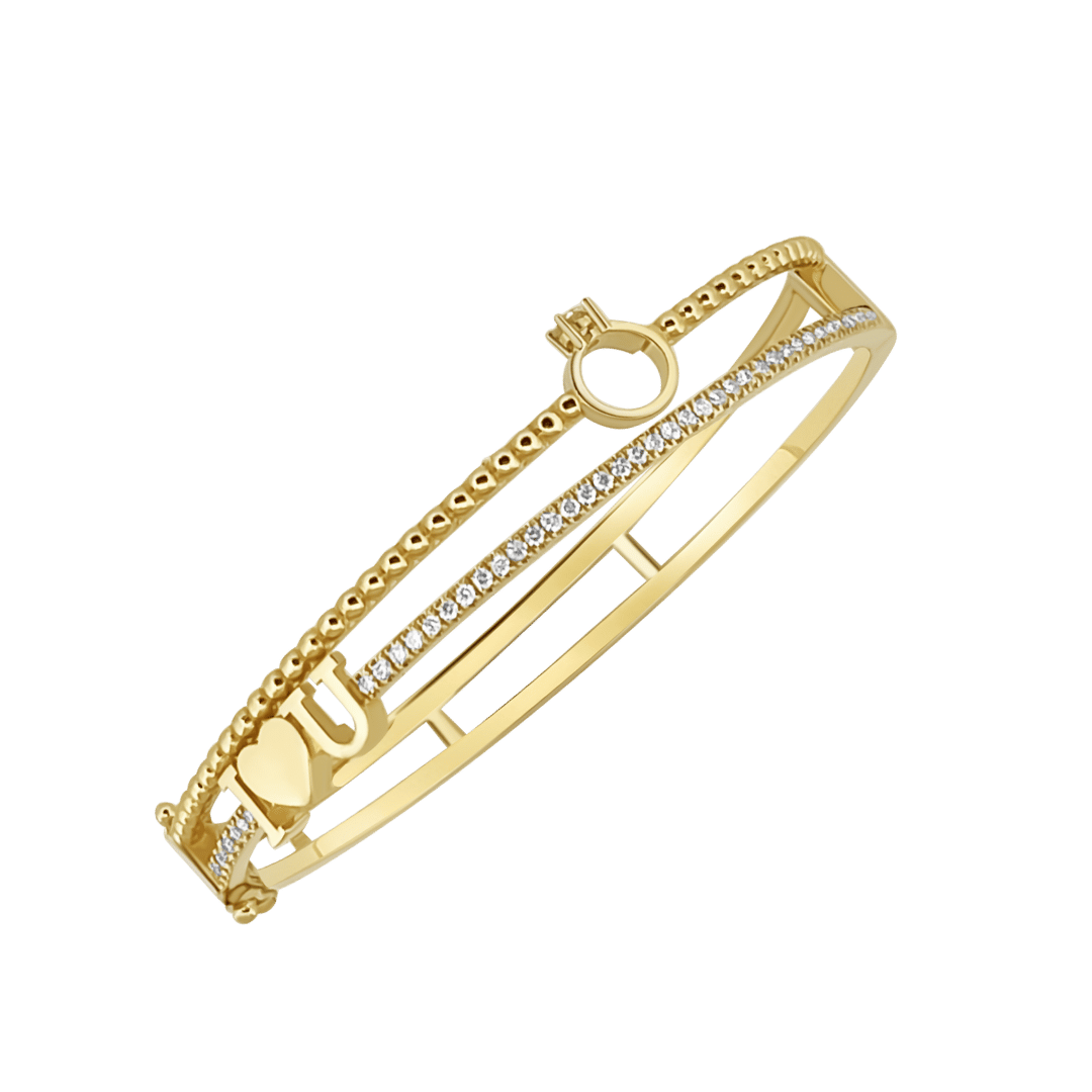 14K ILU Diamond Bangle (sample sale) Bracelets IceLink-CAL