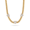 10K 7mm Pearl Heart Cuban Link Necklace Necklaces IceLink-CAL