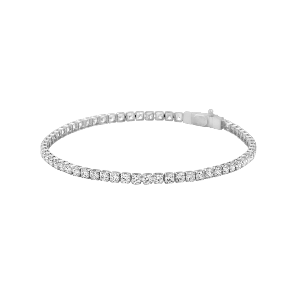 10K Gold Moissanite Tennis Bracelet 2.10mm Bracelets IceLink-CAL 10K White Gold 6"