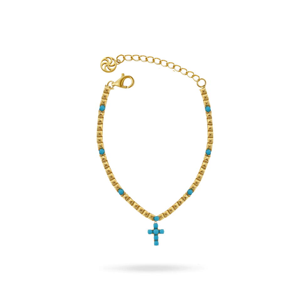 Turquoise Cross Bracelet Bracelets IceLink-ATL