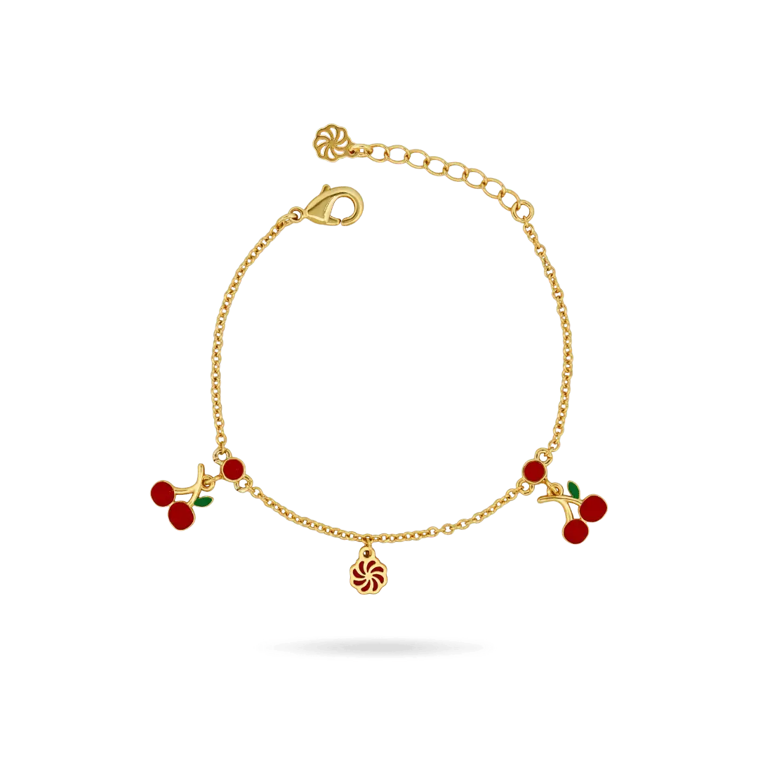 Kids ‘Cherry Charm’ Kids Bracelet Bracelets IceLink-DONNA