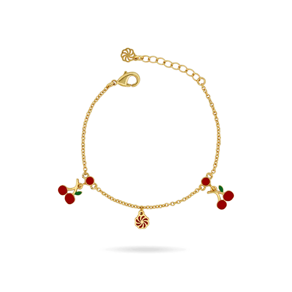 Kids ‘Cherry Charm’ Kids Bracelet Bracelets IceLink-DONNA