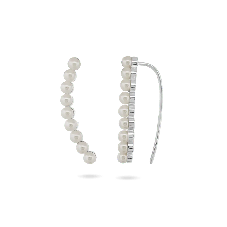 ‘Lulu’ Pearl Crawler (Sample Sale) Earrings IceLink-DONNA