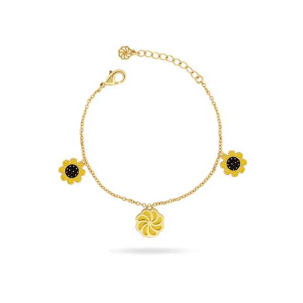 Ice Link ‘Sunny Bloom’ Charm Bracelet