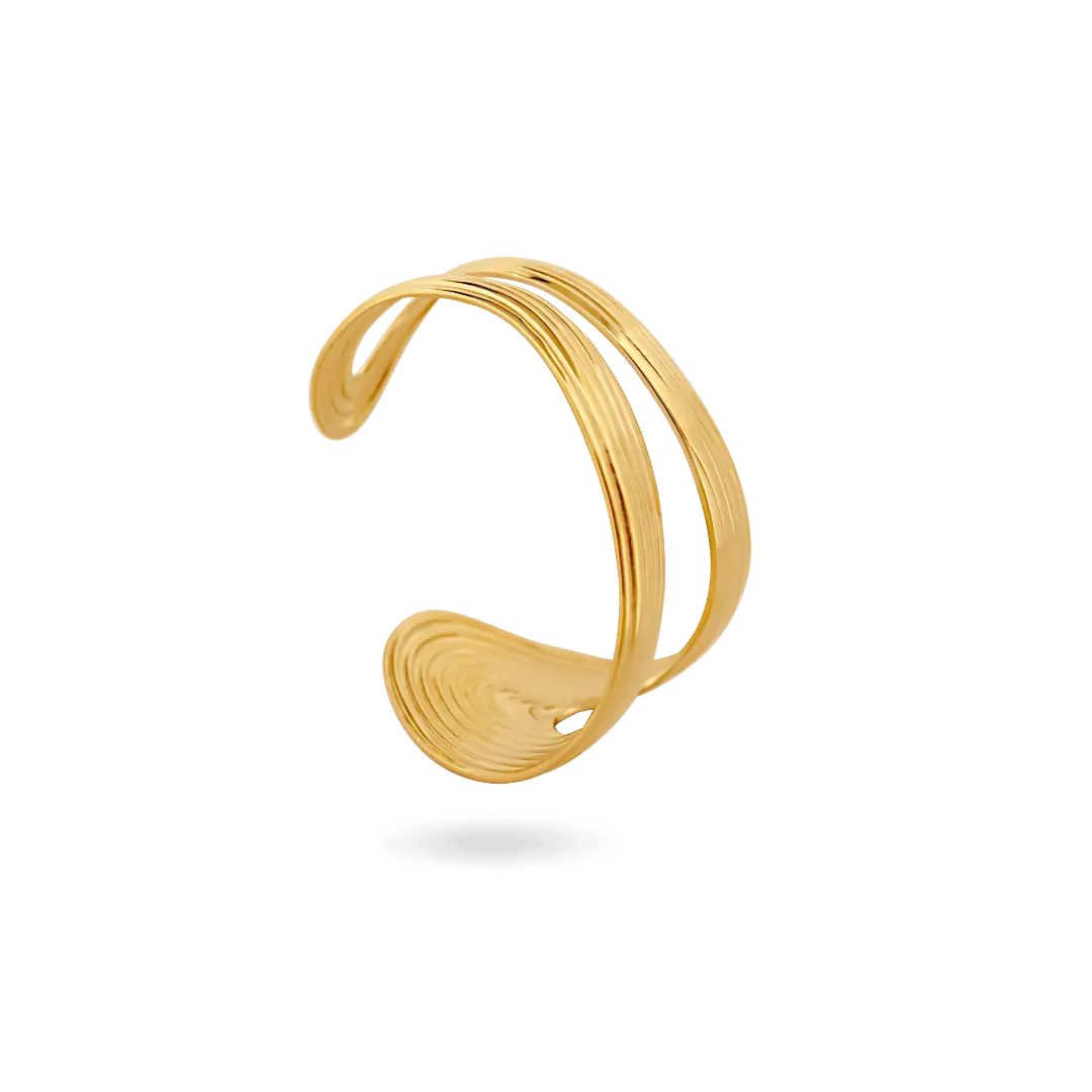 Kaya’ Wave Cut-Out Bangle
