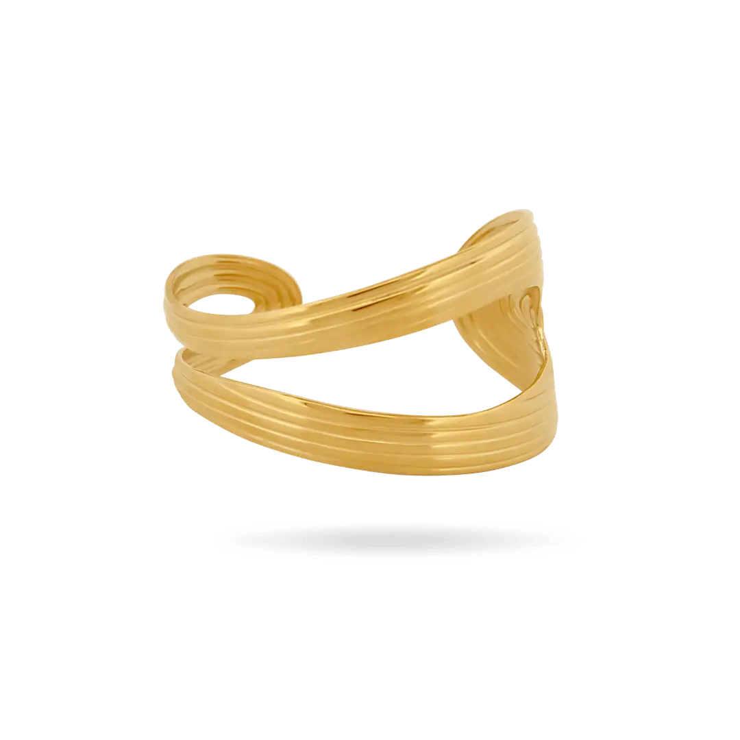 Kaya’ Wave Cut-Out Bangle
