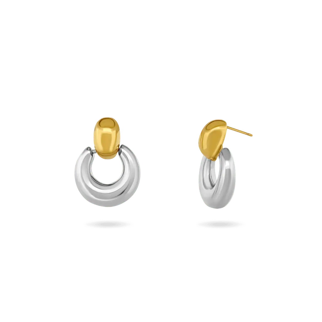 ‘Lani' Two-Tone Drop Earrings