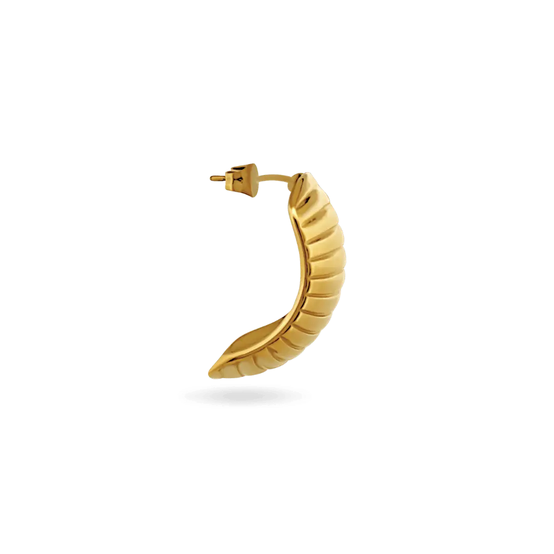 ‘Zoe’ Ribbed Dome Earrings