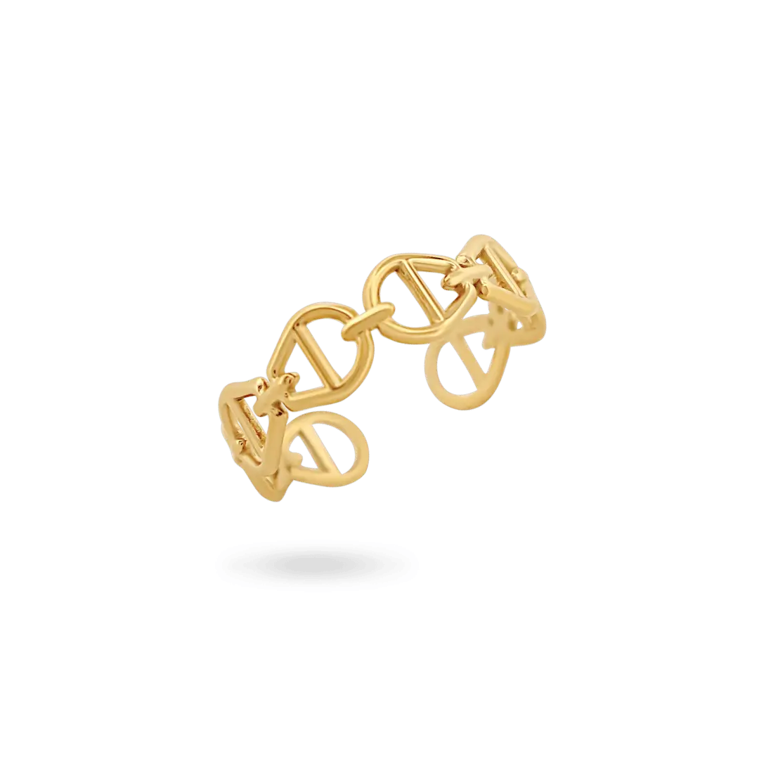 ‘Rae’ Adjustable Link Ring