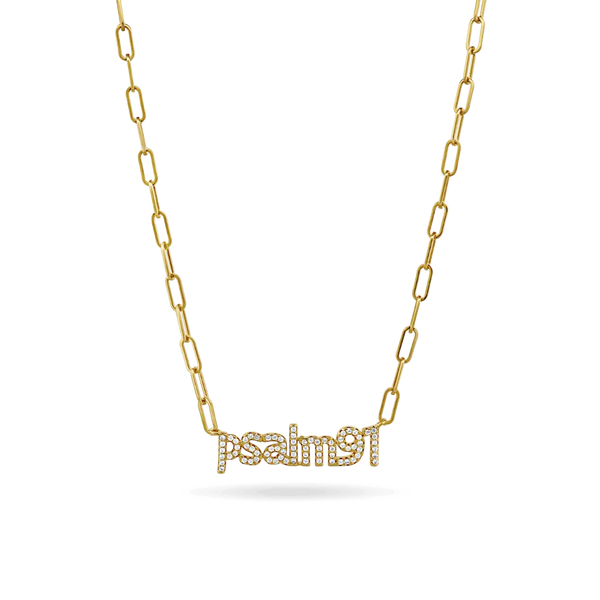 Psalm 91 Paperclip Necklace - IceLink