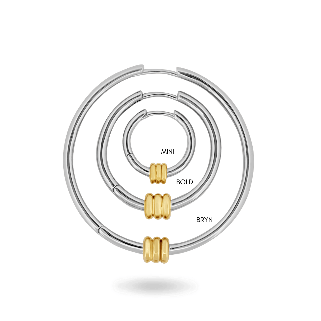 ‘Ciela’ Barrel Hoops — Bold Earrings IceLink-CINDY