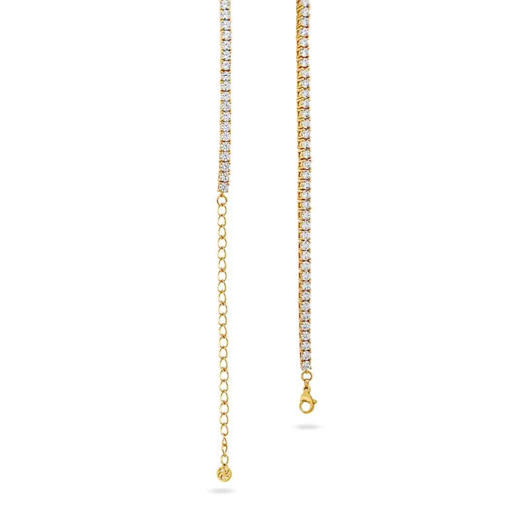 Adjustable Classic Tennis Necklace Choker IceLink-ATL