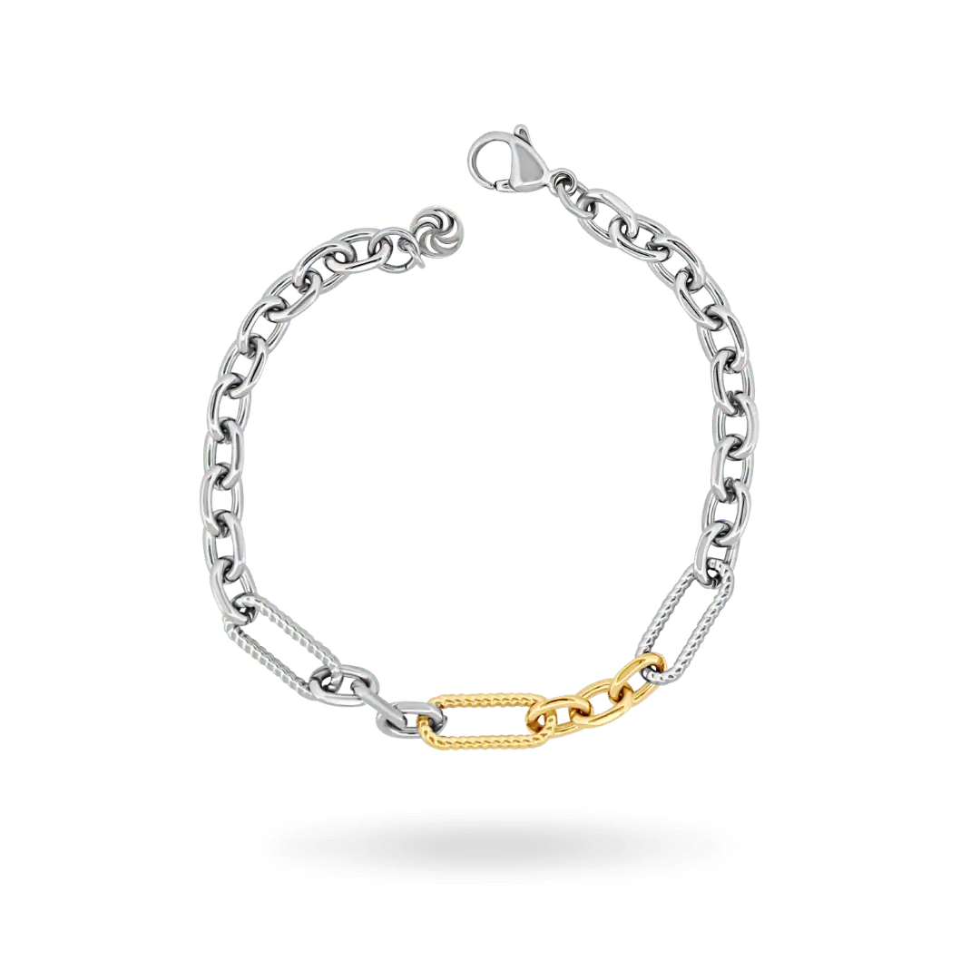 Two Tone Link Bracelet Bracelets IceLink-VRNA