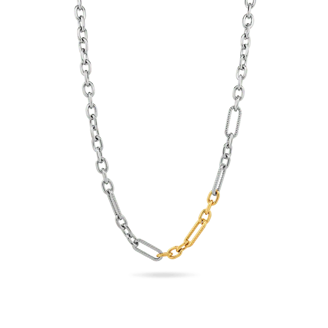 Two-Tone Link Necklace Necklaces IceLink-VRNA
