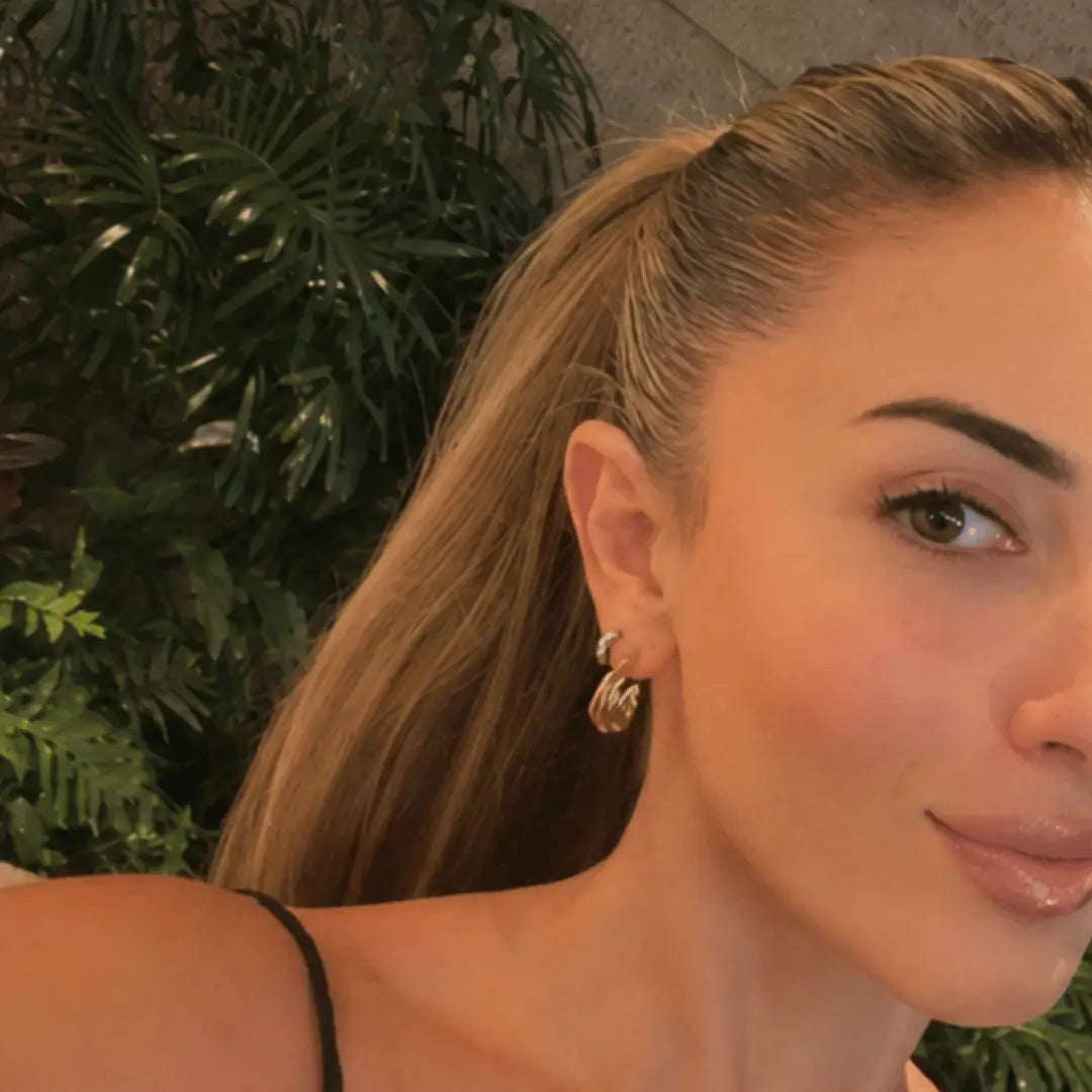 ‘Fia’ Triple Ribbed Earrings Earrings IceLink-SODA