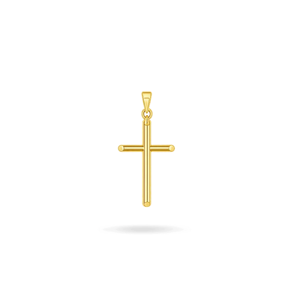 14K Cruz Cross Pendant Necklaces IceLink-CAL