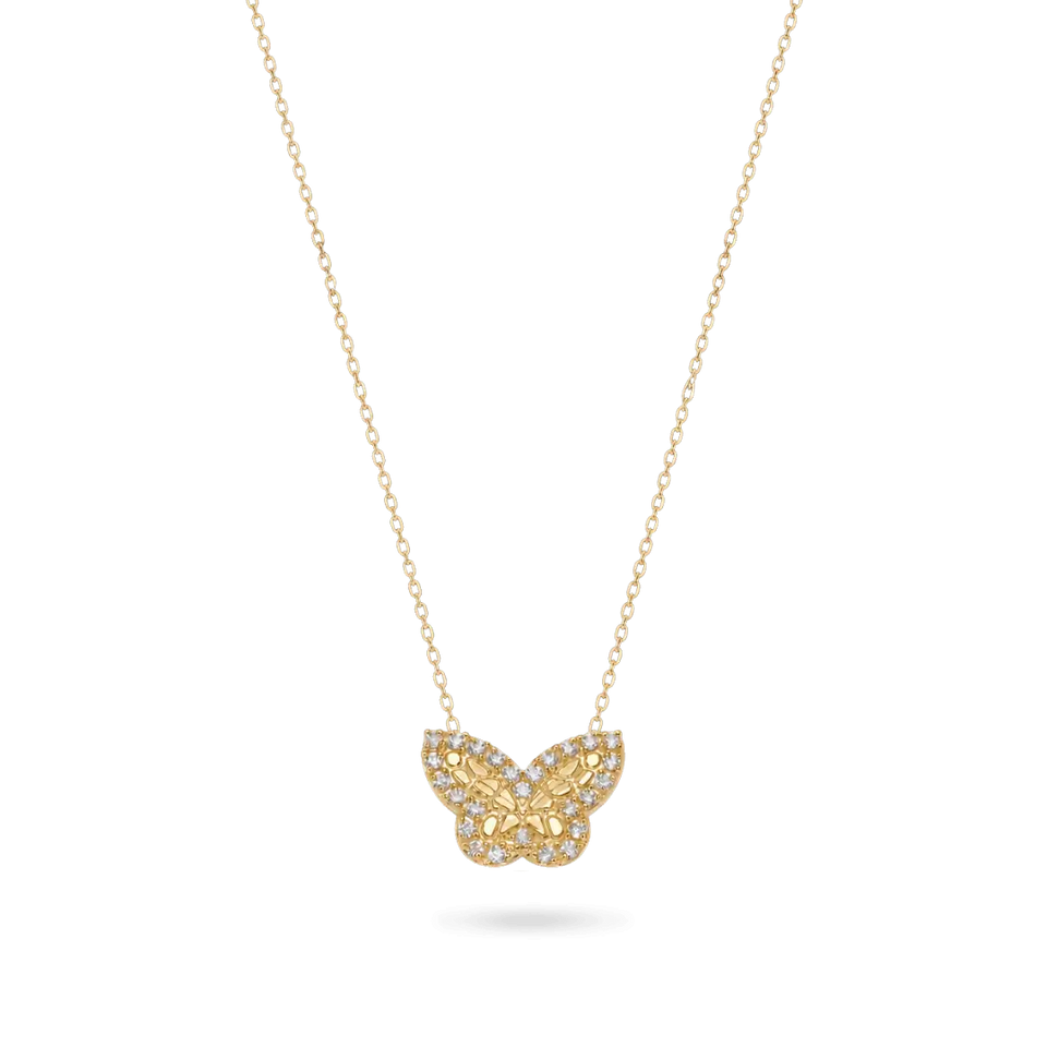 14K Gigi Butterfly Necklace Necklaces IceLink-CAL