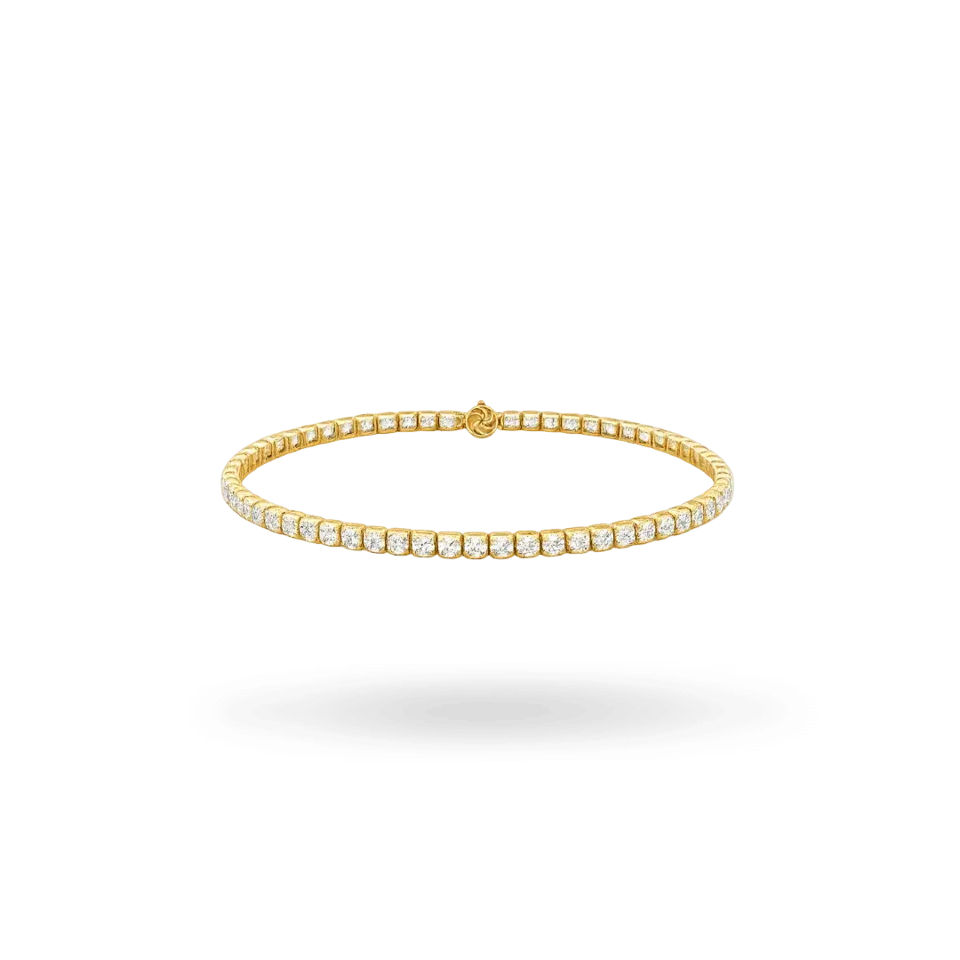 10K Gold Moissanite Tennis Bracelet 2.10mm