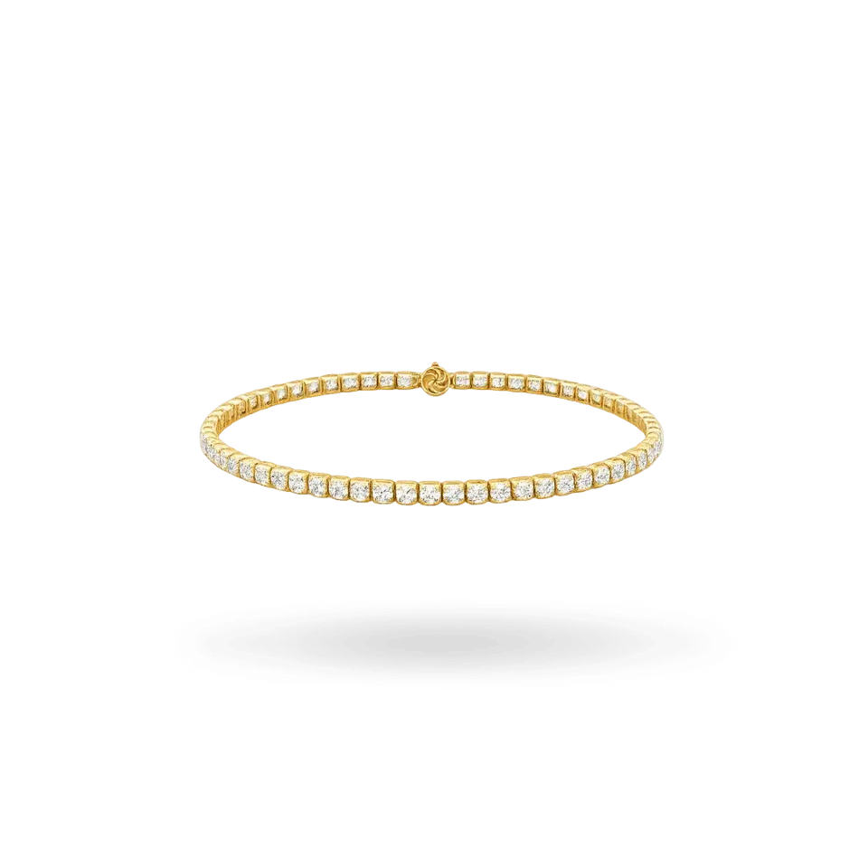 10K Gold Moissanite Tennis Bracelet 2.10mm