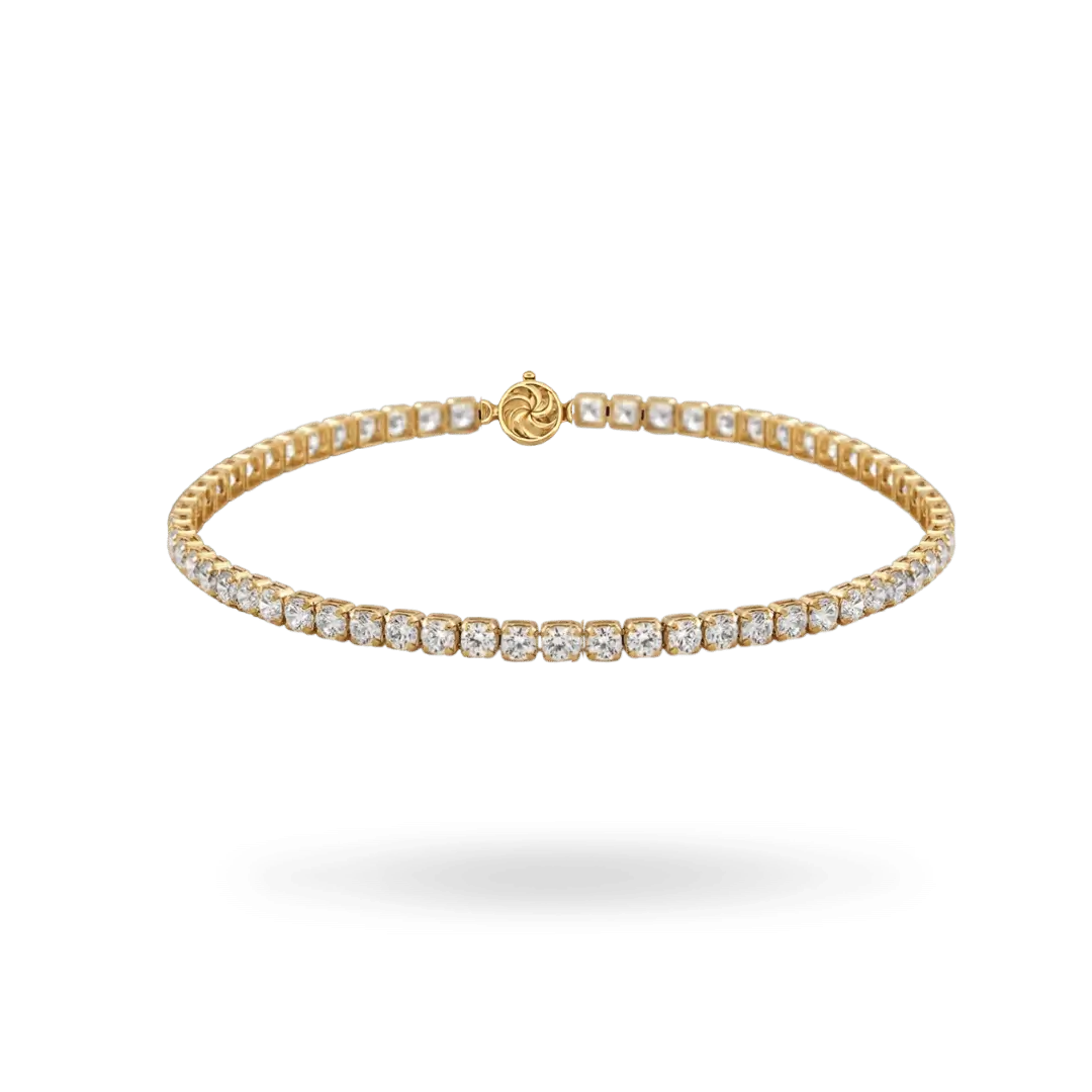 10K Gold Moissanite Tennis Bracelet 2.75mm