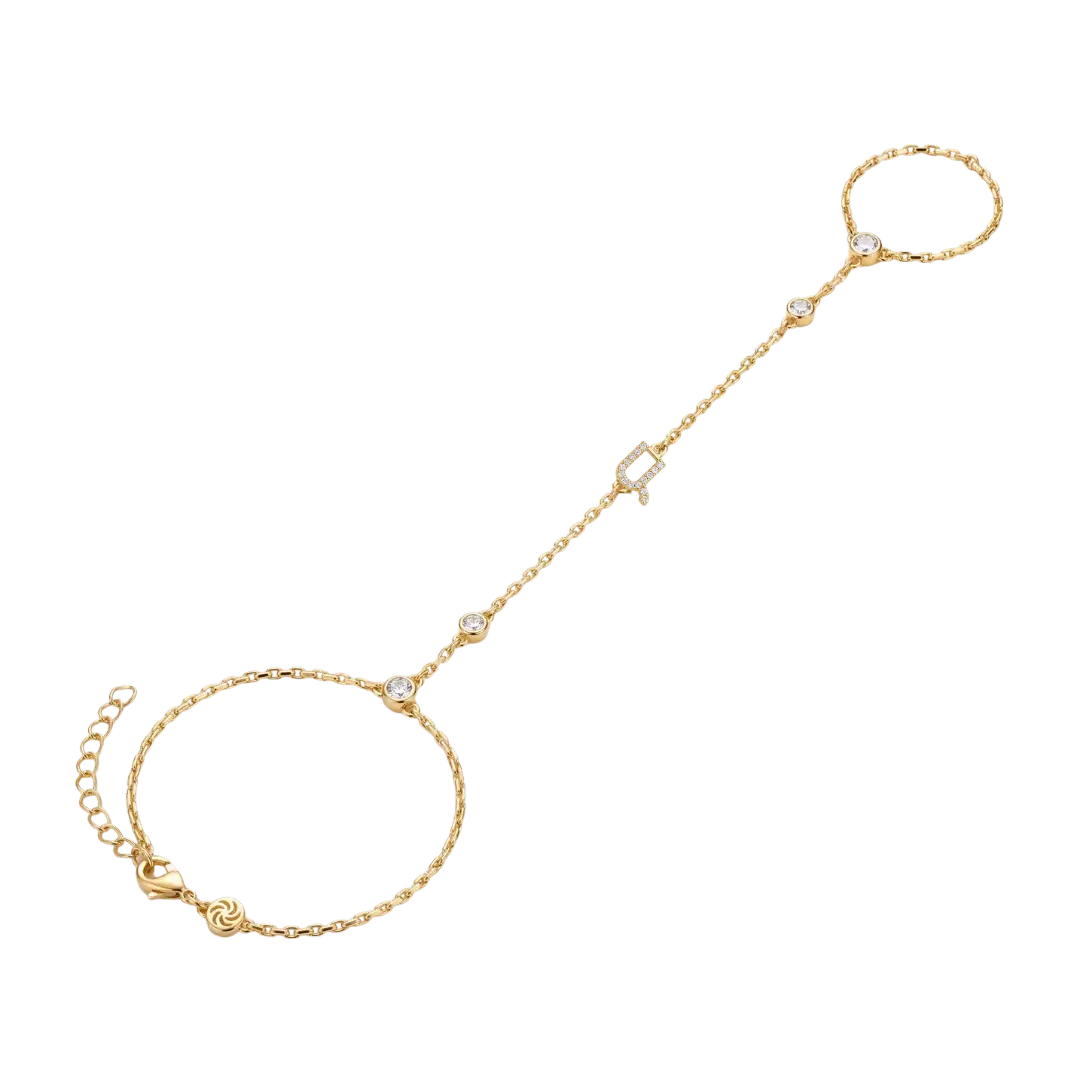 Armenian Initial Hand Chain Hand Chain IceLink-ATL Ա (Ani)