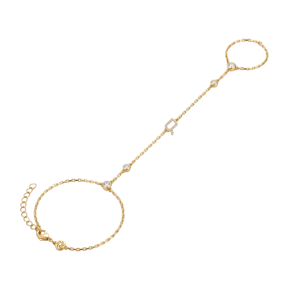 Armenian Initial Hand Chain Hand Chain IceLink-ATL Ա (Ani)