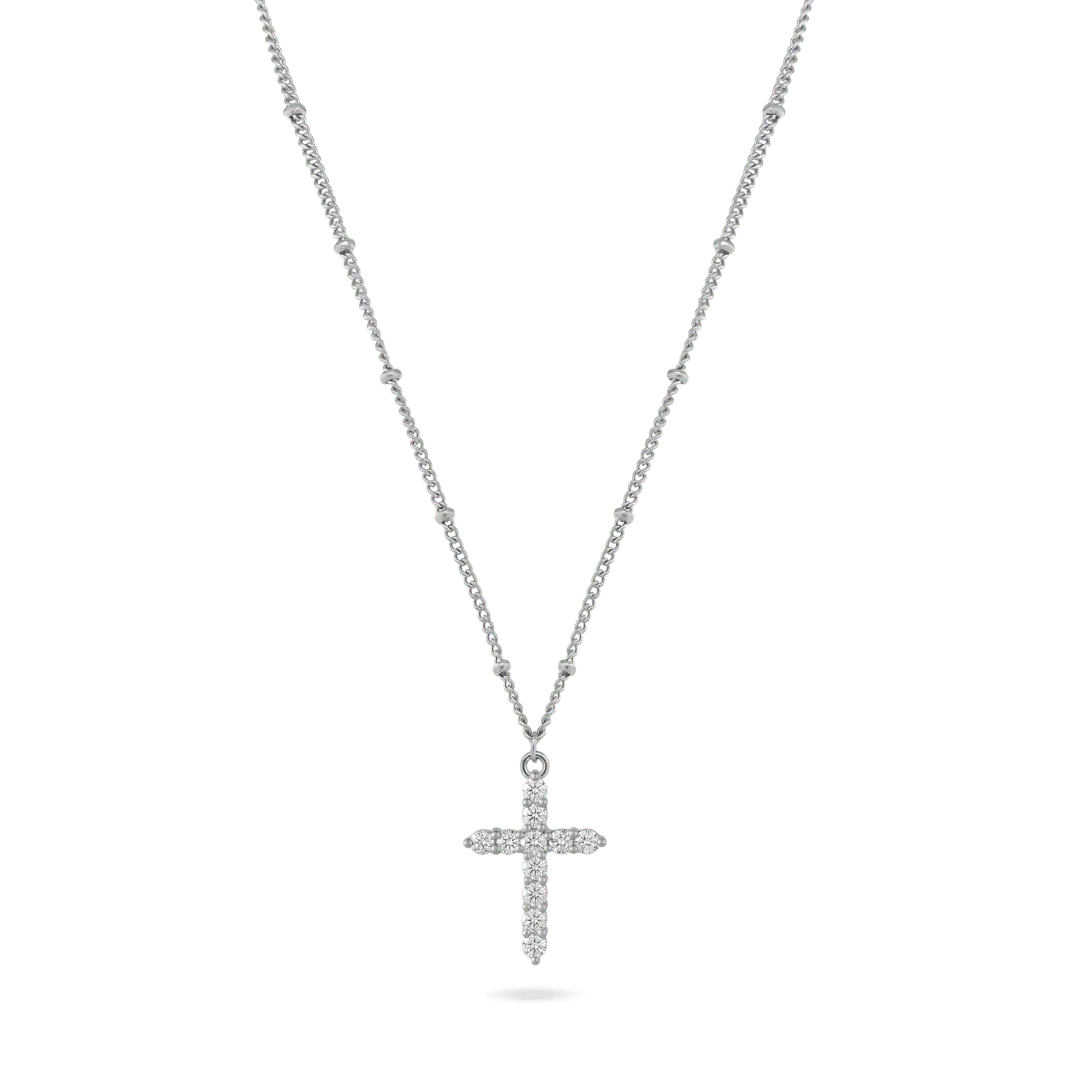 ‘Ruth’ Classic Cross Necklace Necklaces IceLink-LOVE Stainless Steel