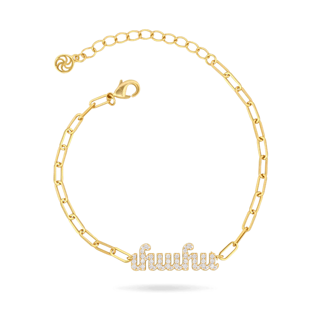 'Mama' Armenian Paperclip Bracelet
