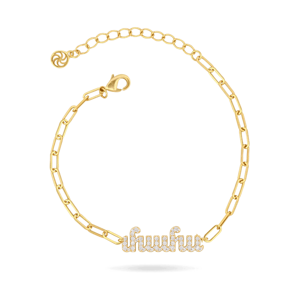 'Mama' Armenian Paperclip Bracelet