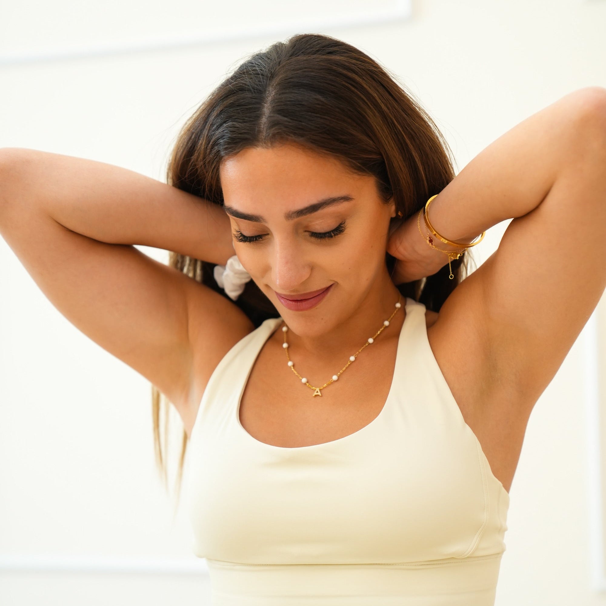 White &#39;True You&#39; Initial Necklace Necklaces IceLink-ATL