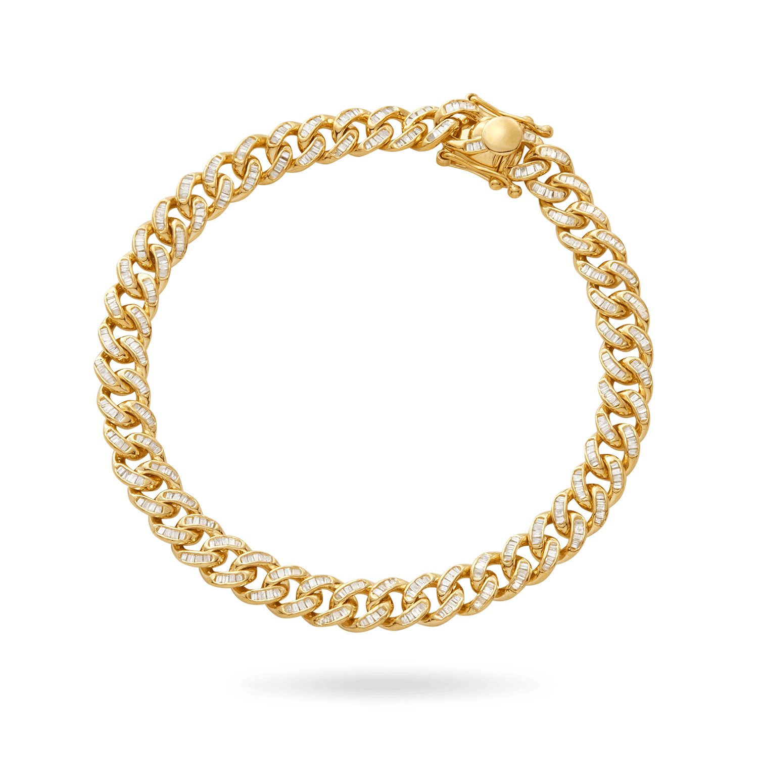 10K Baguette Cuban Bracelet 6.5mm Bracelets IceLink-CAL   
