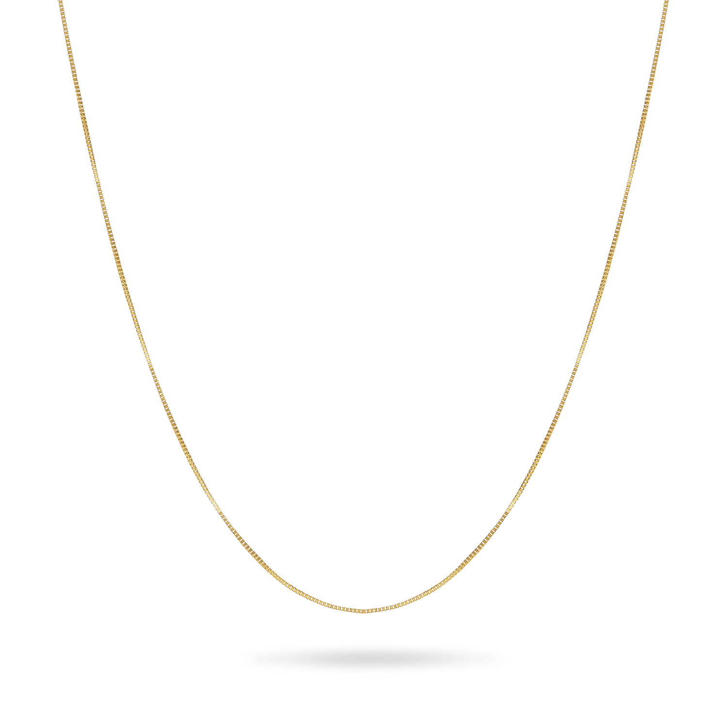 14K Adjustable Box Chain Necklaces IceLink-CAL 14K Gold  