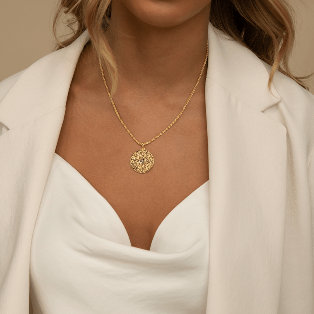 Alphabet 2025 gold locket